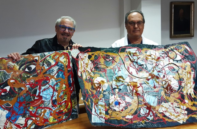 Ospedale di Caltagirone. L’artista Venniro dona due opere al reparto di Chirurgia   